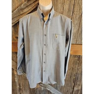 Polo by Ralph Lauren long sleeve blue proffesional button up L ^